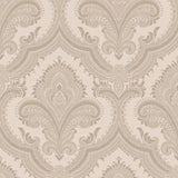 Veer Decor Traditional Damask Taupe Wallpaper 8387-AL2