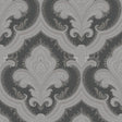 Veer Decor Traditional Damask Black Wallpaper 8387-AL3