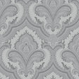 Veer Decor Traditional Damask Grey Wallpaper 8387-AL4