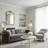 Veer Decor Traditional Damask Grey Wallpaper 8387-AL4
