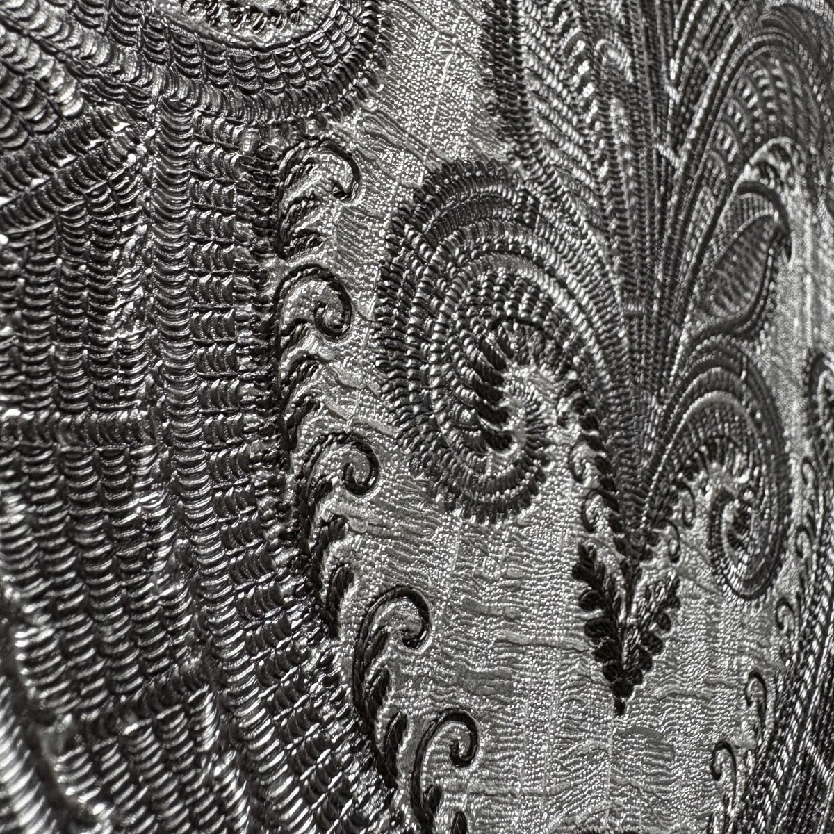 Veer Decor Traditional Damask Grey Wallpaper 8387-AL4