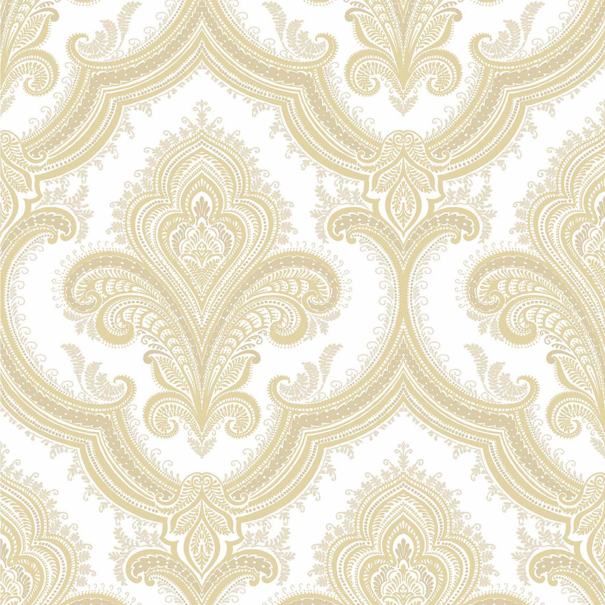 Veer Decor Traditional Damask Gold Wallpaper 8387-AL5