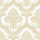 Veer Decor Traditional Damask Gold Wallpaper 8387-AL5
