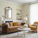Veer Decor Traditional Damask Gold Wallpaper 8387-AL5
