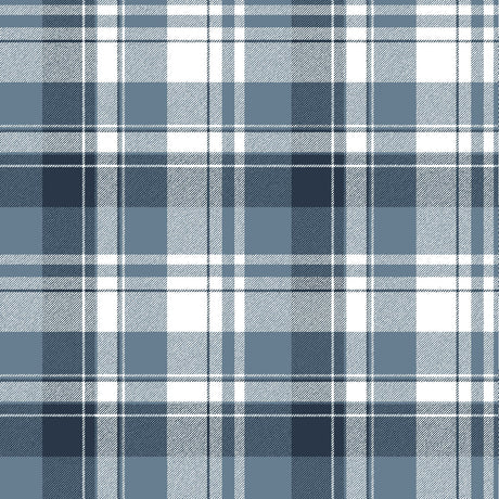 Galerie Blooming Garden Check Plaid Blue Wallpaper 8387