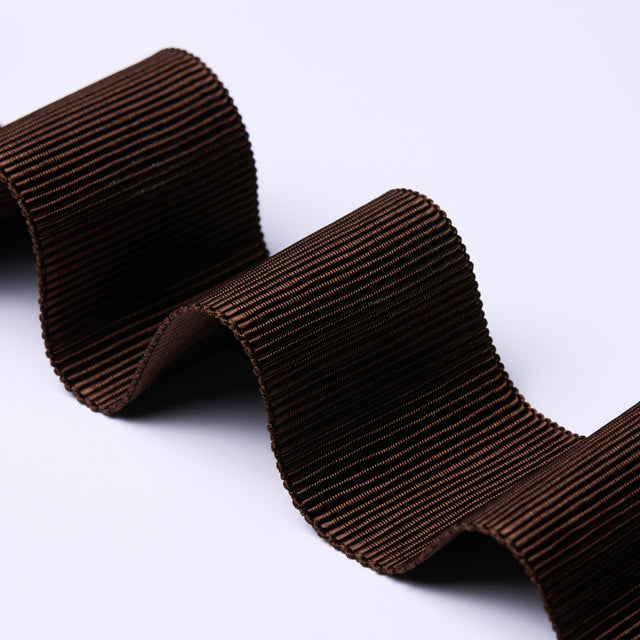 Schumacher 83873 WIDE FAILLE TAPE in CHOCOLATE Trim - PERENN