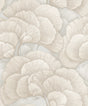 Veer Decor Embroidered Ginkgo Grey Wallpaper 8388-AA3