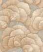Veer Decor Embroidered Ginkgo Taupe Wallpaper 8388-AA4