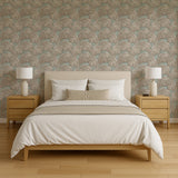 Veer Decor Embroidered Ginkgo Sage Wallpaper 8388-AA5