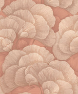Veer Decor Embroidered Ginkgo Coral Wallpaper 8388-AA6