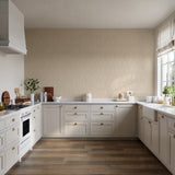 Veer Decor Washed Linen Weave Beige Wallpaper 8388-AB2