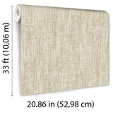 Veer Decor Washed Linen Weave Green Wallpaper 8388-AB4