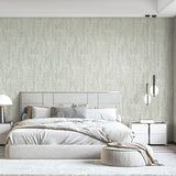 Veer Decor Washed Linen Weave Sage Wallpaper 8388-AB5