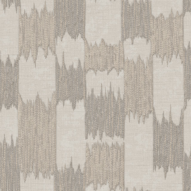 Veer Decor Ikat Echo Taupe Wallpaper 8388-AC3