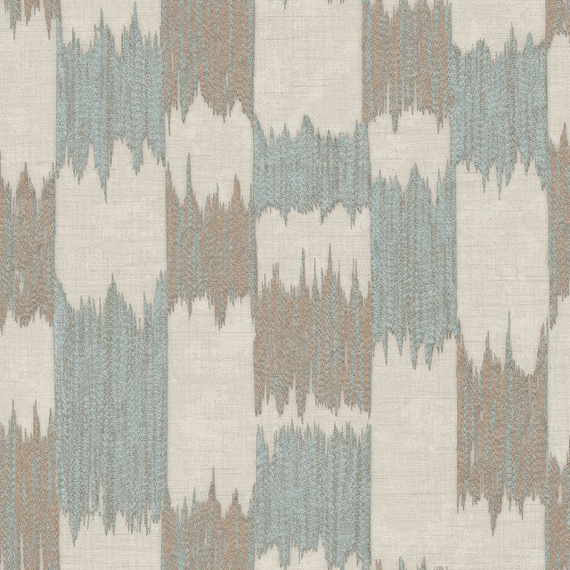 Veer Decor Ikat Echo Blue Wallpaper 8388-AC4
