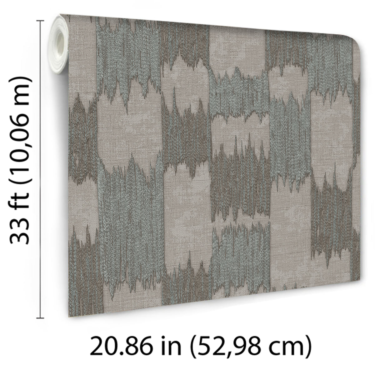 Veer Decor Ikat Echo Grey Wallpaper 8388-AC5