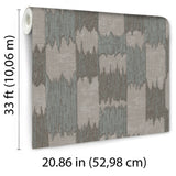 Veer Decor Ikat Echo Grey Wallpaper 8388-AC5