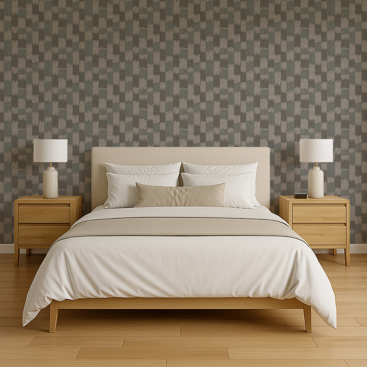 Veer Decor Ikat Echo Grey Wallpaper 8388-AC5
