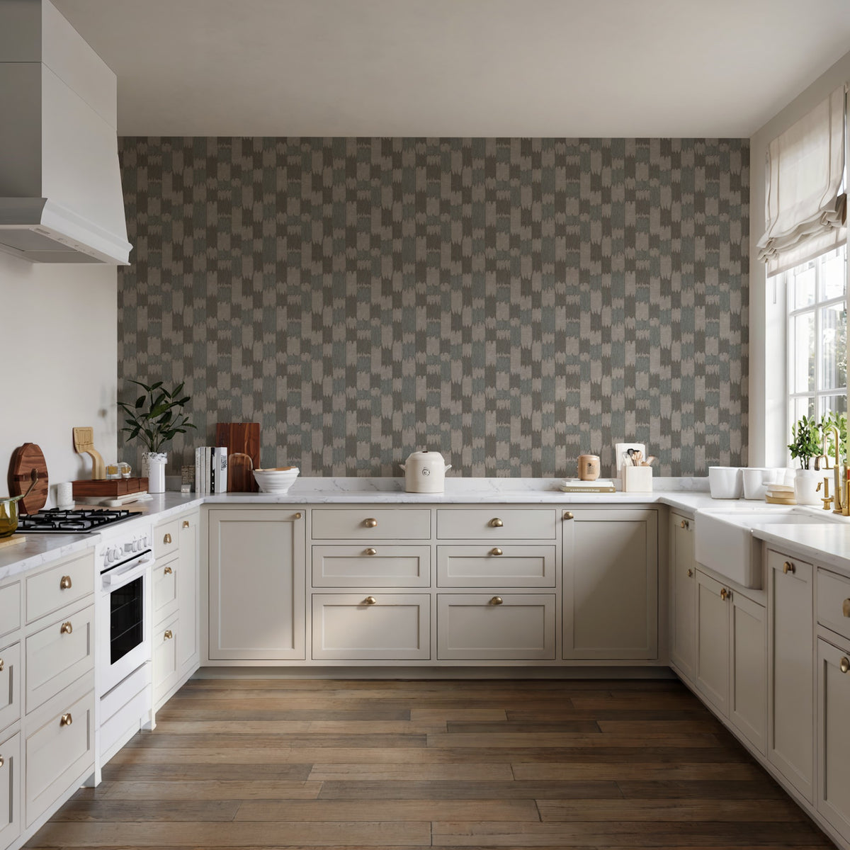 Veer Decor Ikat Echo Grey Wallpaper 8388-AC5