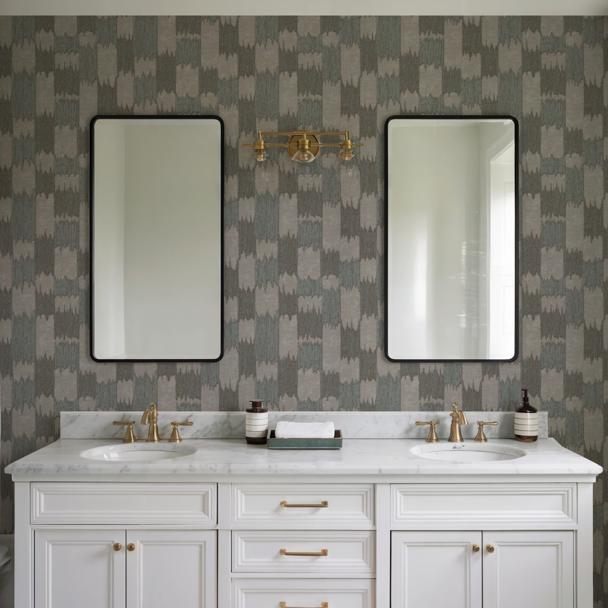 Veer Decor Ikat Echo Grey Wallpaper 8388-AC5