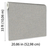 Veer Decor Upholstery Weave Grey Wallpaper 8388-AD4
