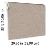 Veer Decor Upholstery Weave Taupe Wallpaper 8388-AD5
