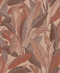 Veer Decor Embroidered Tropical Foliage Red Wallpaper 8388-A