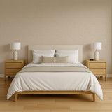 Veer Decor Needle Point Linen Tan Wallpaper 8388-AF2