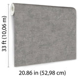 Veer Decor Needle Point Linen Grey Wallpaper 8388-AF5
