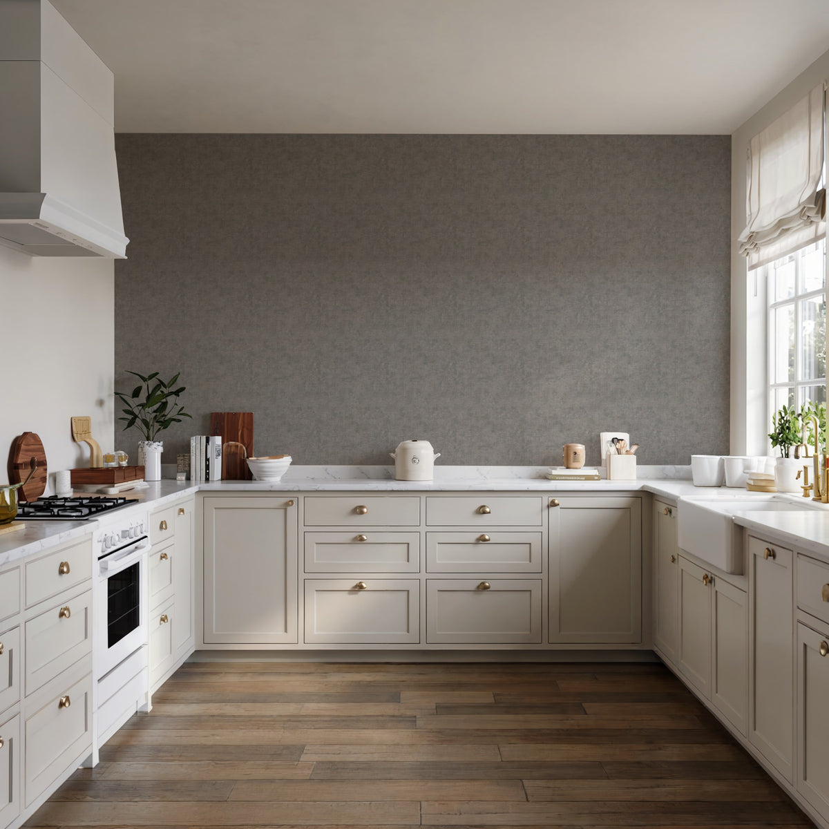 Veer Decor Needle Point Linen Grey Wallpaper 8388-AF5