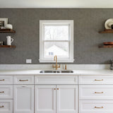 Veer Decor Needle Point Linen Grey Wallpaper 8388-AF5