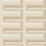 Veer Decor Embroidered Grecian Key Beige Wallpaper 8388-AG2