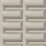 Veer Decor Embroidered Grecian Key Grey Wallpaper 8388-AG3