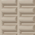 Veer Decor Embroidered Grecian Key Taupe Wallpaper 8388-AG4