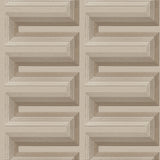 Veer Decor Embroidered Grecian Key Taupe Wallpaper 8388-AG4
