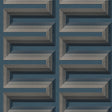 Veer Decor Embroidered Grecian Key Blue Wallpaper 8388-AG6