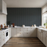 Veer Decor Embroidered Grecian Key Blue Wallpaper 8388-AG6