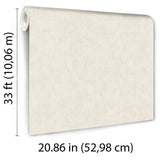 Veer Decor Crushed Linen Texture Cream Wallpaper 8388-AH1
