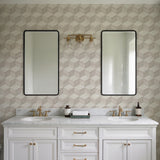 Veer Decor Woodgrain Grid White Wallpaper 8388-AI1