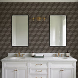 Veer Decor Woodgrain Grid Grey Wallpaper 8388-AI3