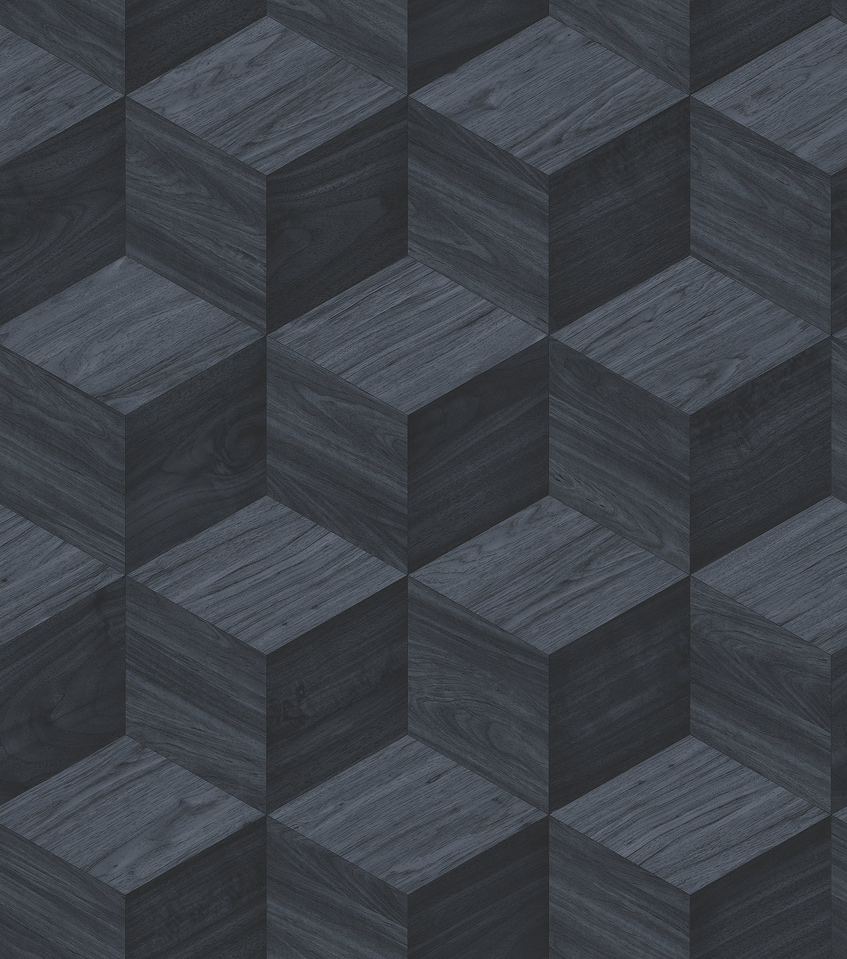 Veer Decor Woodgrain Grid Blue Wallpaper 8388-AI5