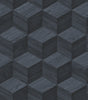 Veer Decor Woodgrain Grid Blue Wallpaper 8388-AI5