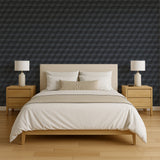 Veer Decor Woodgrain Grid Blue Wallpaper 8388-AI5