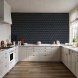 Veer Decor Woodgrain Grid Blue Wallpaper 8388-AI5