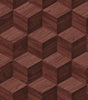 Veer Decor Woodgrain Grid Red Wallpaper 8388-AI6