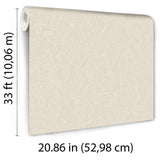 Veer Decor Pressed Woodwork Cream Wallpaper 8388-AJ1