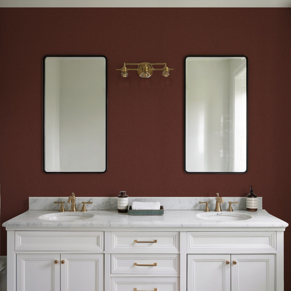 Veer Decor Pressed Woodwork Red Wallpaper 8388-AJ6
