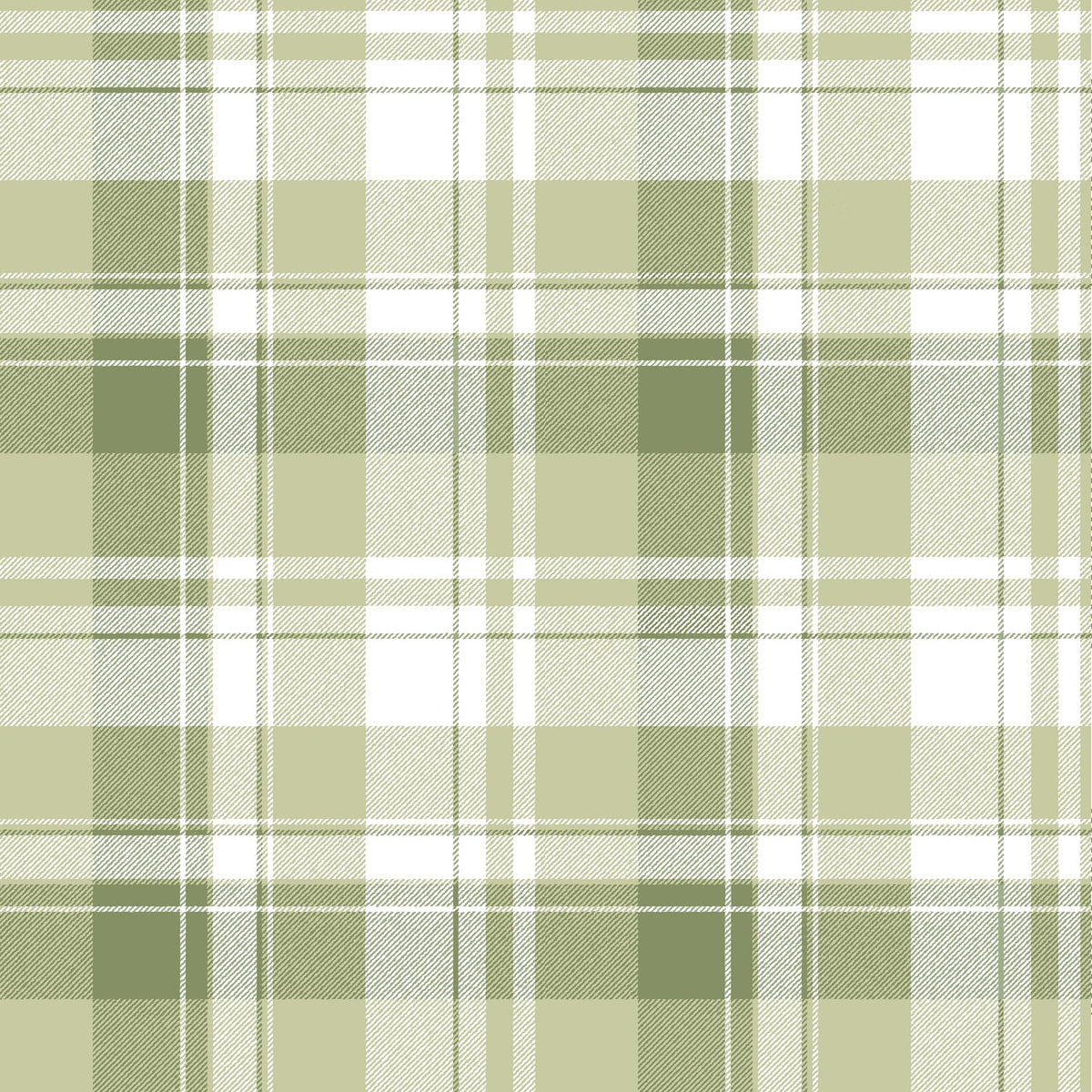 Galerie Blooming Garden Check Plaid Green Wallpaper 8388