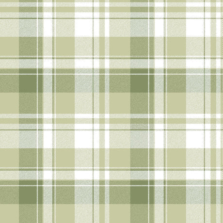 Galerie Blooming Garden Check Plaid Green Wallpaper 8388