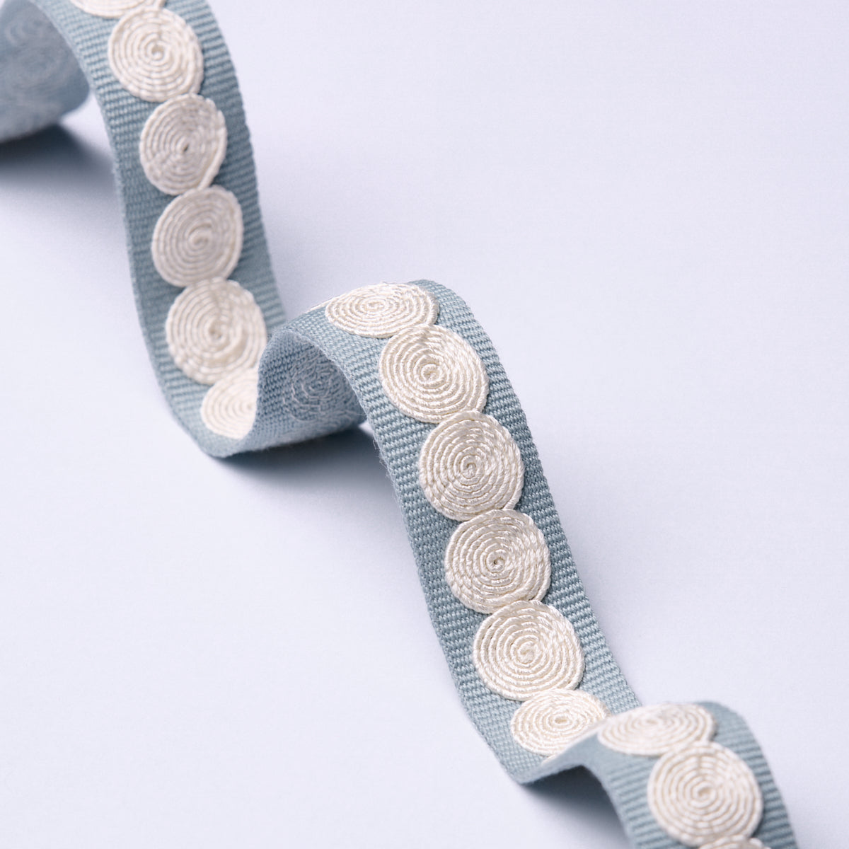 Schumacher 83880 CASTILLE TAPE NARROW in SKY Trim - PERENNIA